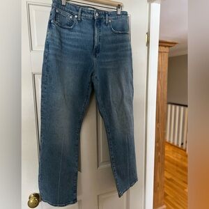 Madewell 90s Curvy Straight Blue Denim Jeans
